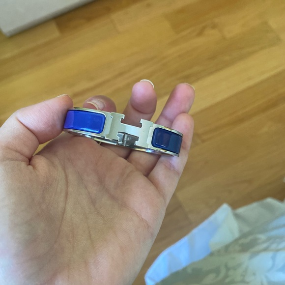 Hermes Clic H Bracelet in Blue - Picture 4 of 6